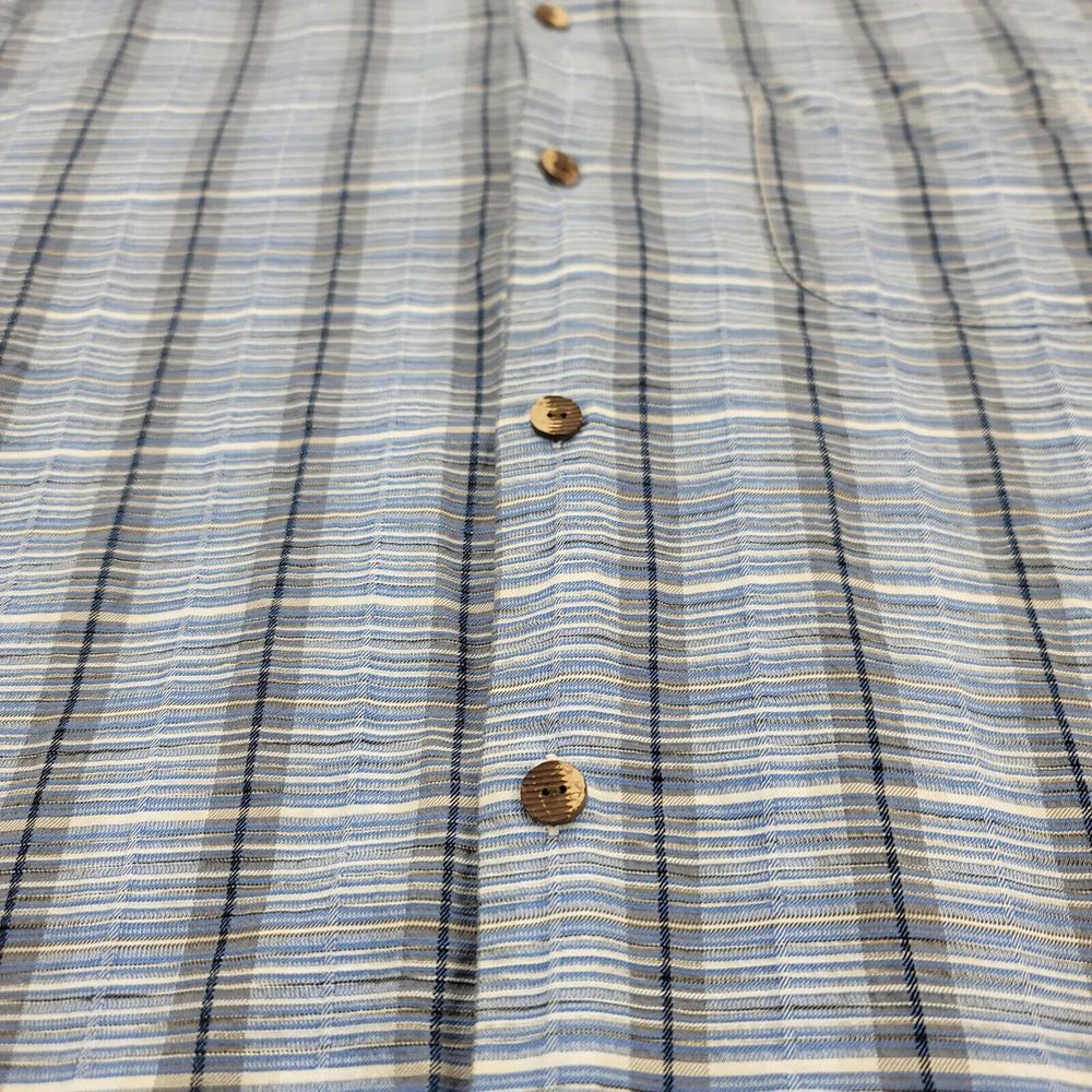 Tommy Bahama Shirt Mens Large Blue Silk Camp Outdoors Beach Lightweight Original - Picture 3 of 11